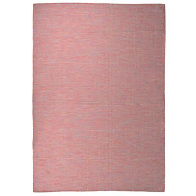 vidaXL Vonkajší koberec s plochým tkaním 160x230 cm červený