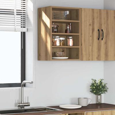vidaXL Závesná skriňa “Riga” Artisan Dub Artisan 40x29,5x60cm