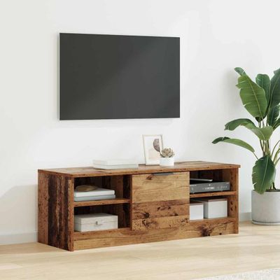 vidaXL TV skrinka Staré drevo 102 x 35 x 36,5 cm Kompozitné drevo