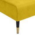 vidaXL Pohovka v tvare L žltá 271x140x70 cm zamat