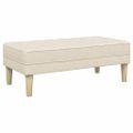 vidaXL lavička s vankúšom Ľan 113 x 57 x 39 cm látka