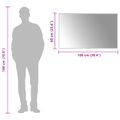 vidaXL Zrkadlo do kúpeľne s LED Priehľadná 100 x 60 cm tvrdené sklo