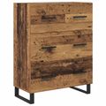 vidaXL Highboard 2 ks Staré drevo 69,5 x 34 x 180 cm