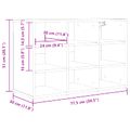vidaXL Skriňa na topánky 77,5 x 30 x 51 cm Kompozitné drevo Dub sonoma