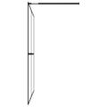 vidaXL Sprchová zástena walk-in, matné tvrdené sklo 100x195 cm