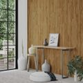 vidaXL Nástenné panely vzhľad dreva hnedé PVC 4,12 m²