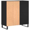vidaXL Skrinka na platne čierna 84,5x38x89 cm kompozitné drevo
