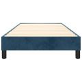 vidaXL Posteľný rám s boxspringom tmavomodrý 90x200 cm zamat