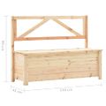 vidaXL Úložná lavica 120 cm borovicový masív