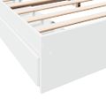 vidaXL Posteľný rám so zásuvkami biely 180x200 cm kompozitné drevo