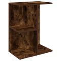 vidaXL Nočný stolík dymový dub 46,5x29x61 cm kompozitné drevo