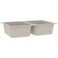 vidaXL Kuchynský drez Quartz a živica 76 x 48 x 30 cm Béžová