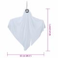 vidaXL Visiaci duch na Halloween 3 ks Biela 52 x 62 cm Polyester