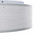 vidaXL Stropná lampa so bodmi Sivá 38 x 38 x 13,5 cm látka