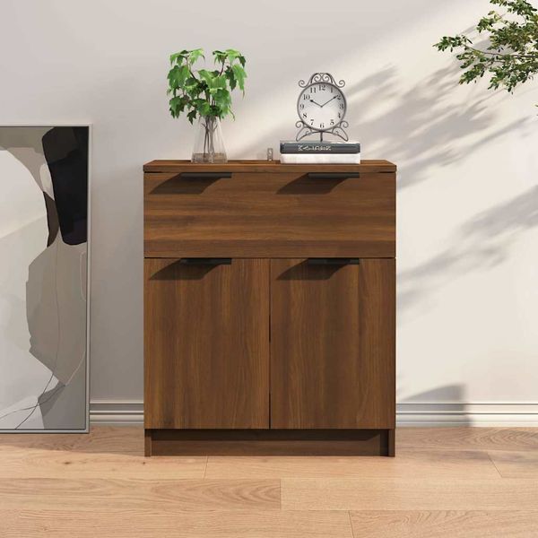 vidaXL Komoda hnedý dub 60x30x70 cm spracované drevo