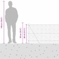 vidaXL Pletivový plot s betónovým podstavcom 10 x 0,8 m Zelená