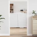 vidaXL Kladivové dvere 2 ks 90 x 50 cm Borovicový masív Biela