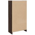 vidaXL Knižnica hnedý dub 57x28,5x107,5 cm kompozitné drevo