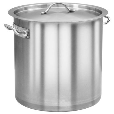 vidaXL Hrniec na polievku 36x36 cm nehrdzavejúca oceľ 35 l