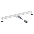 vidaXL 2 v 1 sprchový odtok Strieborná 90 cm Nerezová oceľ 304