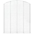 vidaXL Oblúkový gabionový kôš 200x30x220/240 cm pozinkované železo