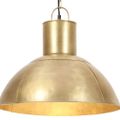 vidaXL Závesná lampa 25 W, mosadzná, okrúhla 48 cm E27