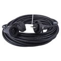 Vonkajší predlžovací kábel 20 m / 1 zásuvka / čierny / guma / 230 V / 2,5 mm2