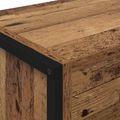 vidaXL Knižnica 80 x 30 x 189,5 cm Kompozitné drevo Staré drevo
