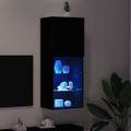 vidaXL Zostava TV skriniek 40,5 x 30 x 102 cm Čierny dub