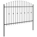 vidaXL Hrotová brána ASTEN 200 x 166 cm Čierna