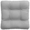 vidaXL Vankúše na sedenie 4 ks Látka Oblá šedá 40 x 40 x 12 cm