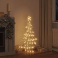 vidaXL Vianočný stromček 120 LED Teplá biela 120,5 cm PET