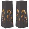 vidaXL Solárne LED svetlo na chodník 2 ks Teplá biela 18 x 18 x 50 cm