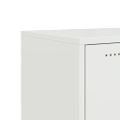 vidaXL TV skrinka biela 100,5x39x43,5 cm oceľ