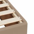 vidaXL Boxspring posteľ s matracom kapučínová 90x200 cm umelá koža