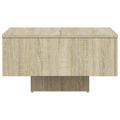 vidaXL Konferenčný stolík, dub sonoma 60x60x31,5 cm, kompozitné drevo
