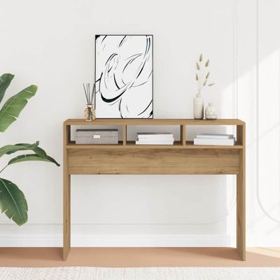 vidaXL Konzolový stolík Artisan Dub 105x30x80 cm Konštruktérske drevo