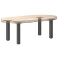 vidaXL Nohy ku konferenčnému stolíku 4 ks antracitové 42-44 cm oceľové