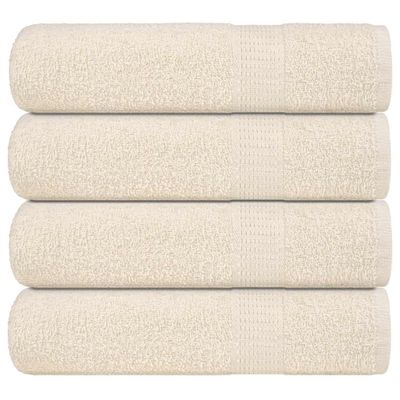 vidaXL Sprchové osušky FROGN 4 ks krémové 70x140 cm 360 g/m²