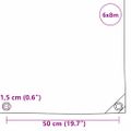 vidaXL Tarpaulin 650g / m² Béžová 6 x 8 m Plátno s PVC povrchom