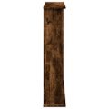 vidaXL Obloženie krbu dymový dub 75x20x87,5 cm kompozitné drevo