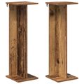vidaXL Stojan na rastliny 2 ks Staré drevo 25 x 25,5 x 80,5 cm