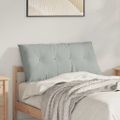 vidaXL Poduška na chrbát Svetlosivá 100 x 50 cm Kordúrová tkanina