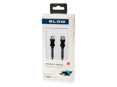 Kábel USB Blow 66-143 USB C/Lightning iPhone 1m, rýchle nabíjanie Kabel USB Blow 66-143 USB C / Lightning iPhone 1m, rýchle nabíjenie