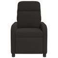 vidaXL Masážne relaxačné kreslo Čierna Bouclé