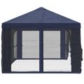 vidaXL Kryt altánku s bočnými stenami Modrá 600,5 x 300,5 cm Polyester