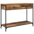 vidaXL Konzolový stôl Staré drevo 100 x 34,5 x 75 cm Kompozitné drevo