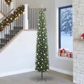vidaXL Umelý vianočný stromček Zelená 270 cm PVC, oceľ a plast