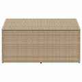 vidaXL Záhradný úložný box béžový 110x50x58 cm polyratan