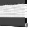 vidaXL Zebra roleta čierna 55x230 cm šírka látky 50,9 cm polyester